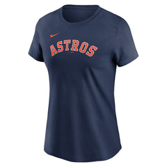Jose Altuve Houston Astros Women's Cooperstown Collection Fuse Name & Number T-Shirt Navy | Nike