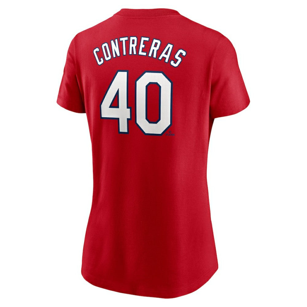 Willson Contreras St. Louis Cardinals Women's Cooperstown Collection Fuse Name & Number T-Shirt Red | Nike