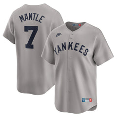 Mickey Mantle New York Yankees Throwback Cooperstown Collection Limited Jersey Gray | Nike