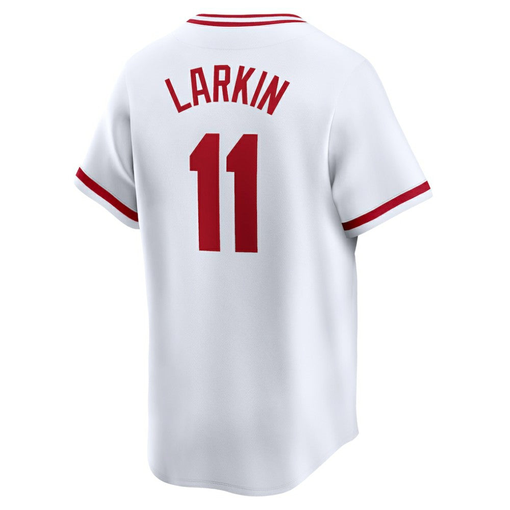 Barry Larkin Cincinnati Reds Throwback Cooperstown Limited Jersey White | Nike