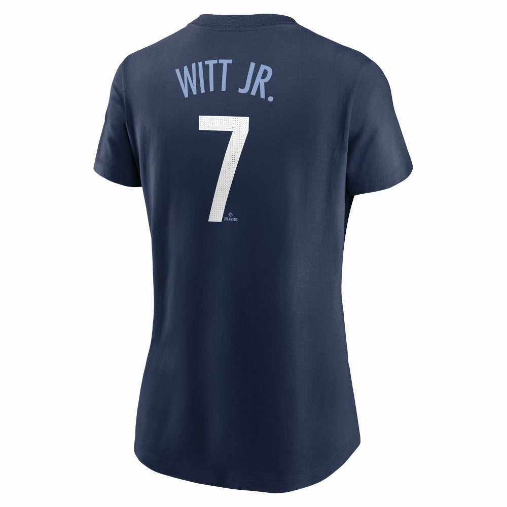 Bobby Witt Jr. Kansas City Royals Women's City Connect Fuse Name & Number T-Shirt Navy | Nike