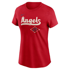 Mike Trout Los Angeles Angels Women's 2024 City Connect Fuse Player Name & Number T-Shirt Red | Nike