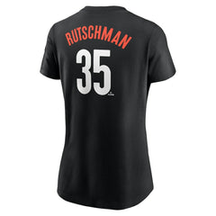 Adley Rutschman Baltimore Orioles Women's City Connect Fuse Name & Number T-Shirt Black | Nike