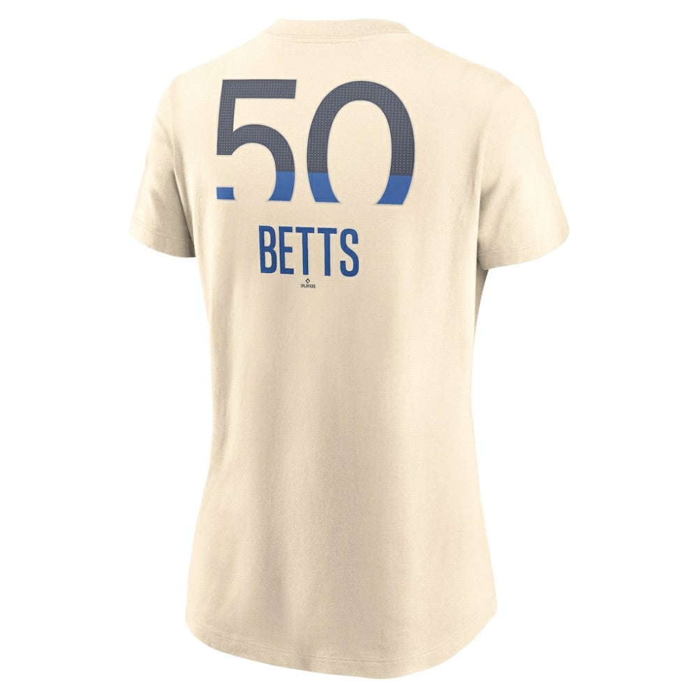 Mookie Betts Los Angeles Dodgers Women's 2024 City Connect Fuse Name & Number T-Shirt Navy | Nike