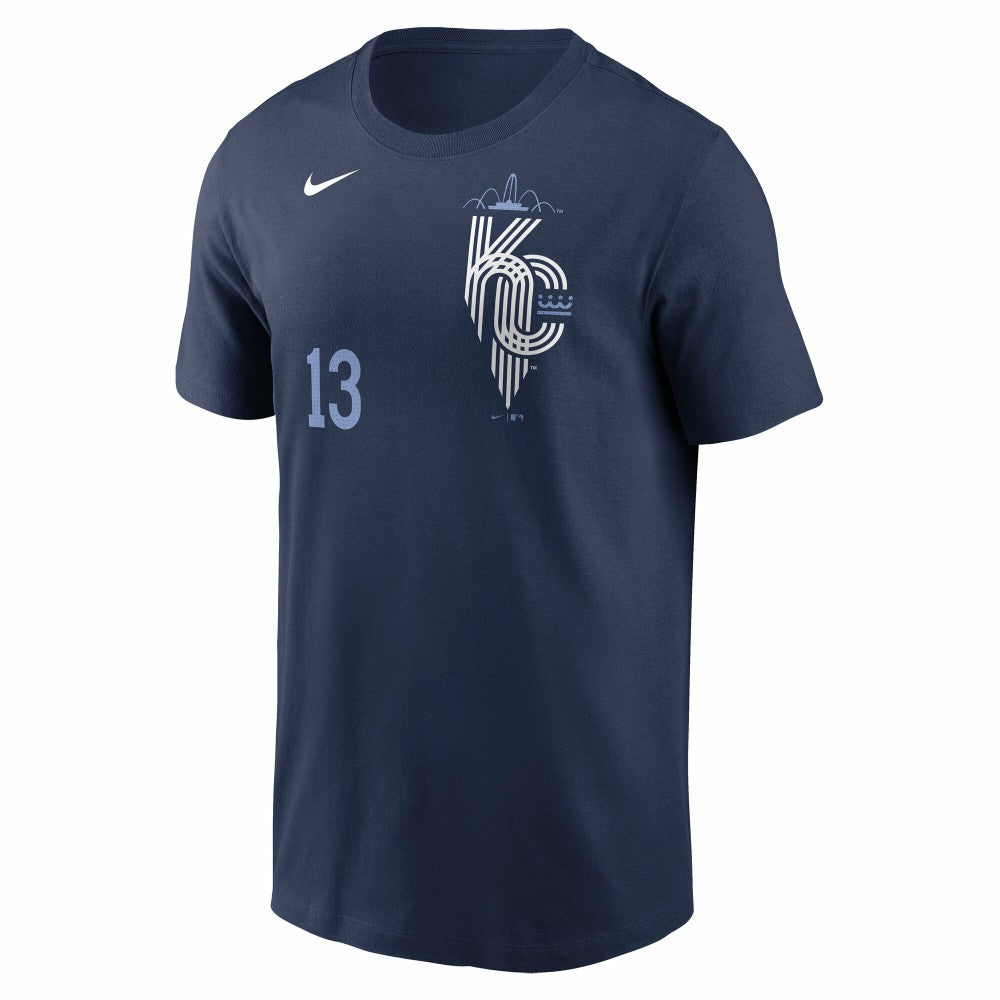 Salvador Perez Kansas City Royals 2024 City Connect Fuse Name & Number T-Shirt Navy | Nike