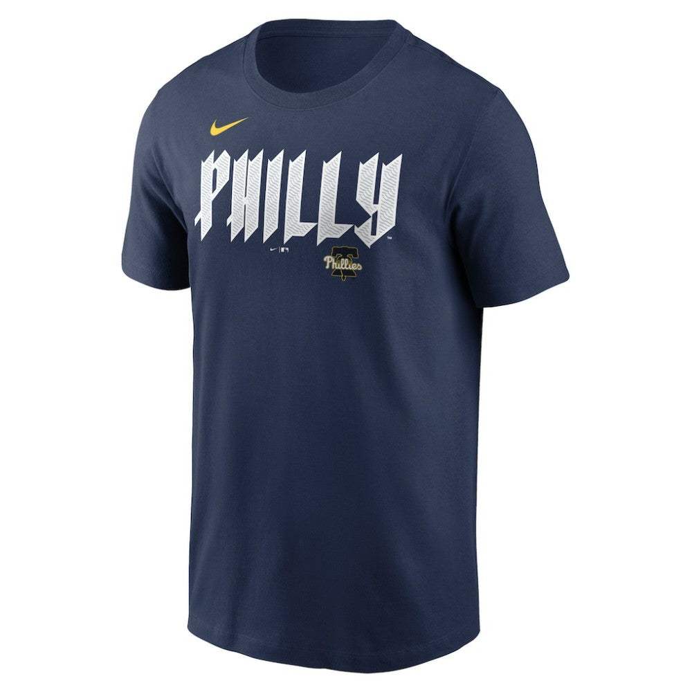 Alec Bohm Philadelphia Phillies 2024 City Connect Fuse Name & Number T-Shirt Navy | Nike