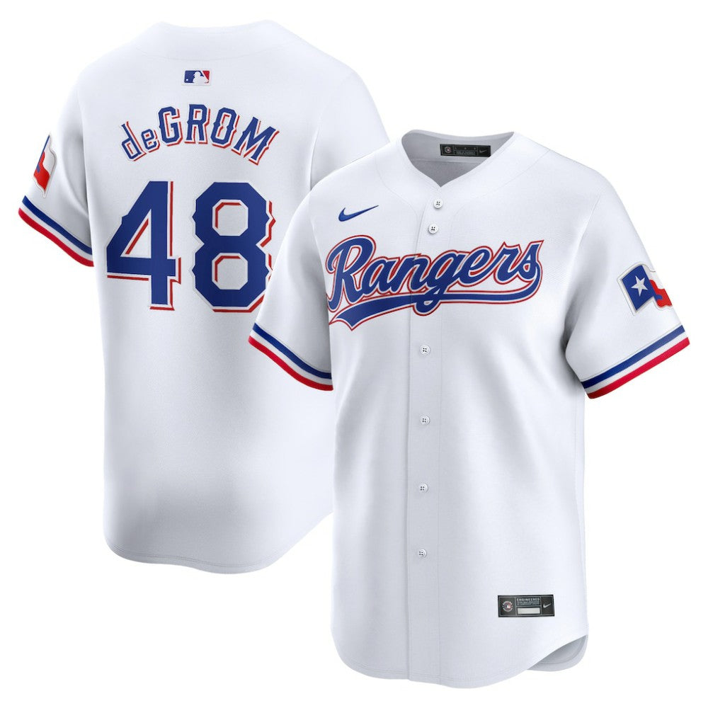 Jacob deGrom Texas Rangers Home Limited Player Jersey White | Nike