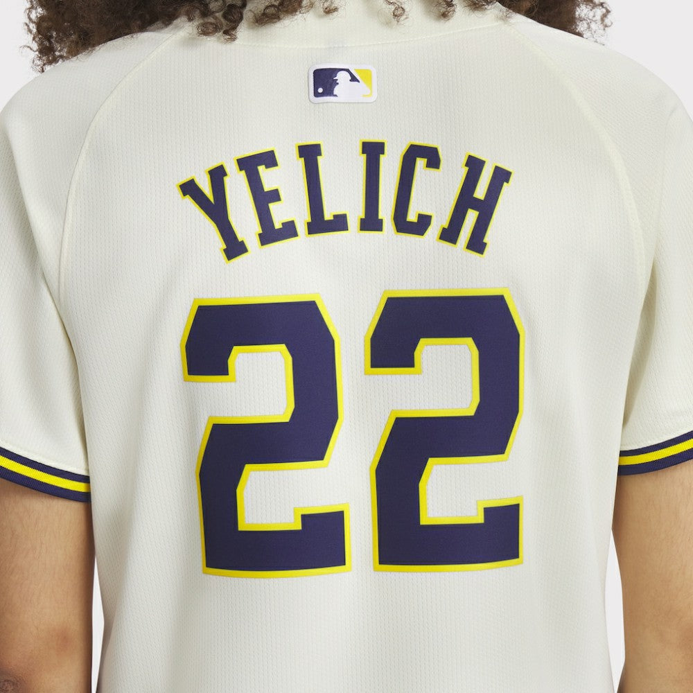 Christian Yelich Milwaukee Brewers Women's Home Limited Player Jersey Cream | Nike