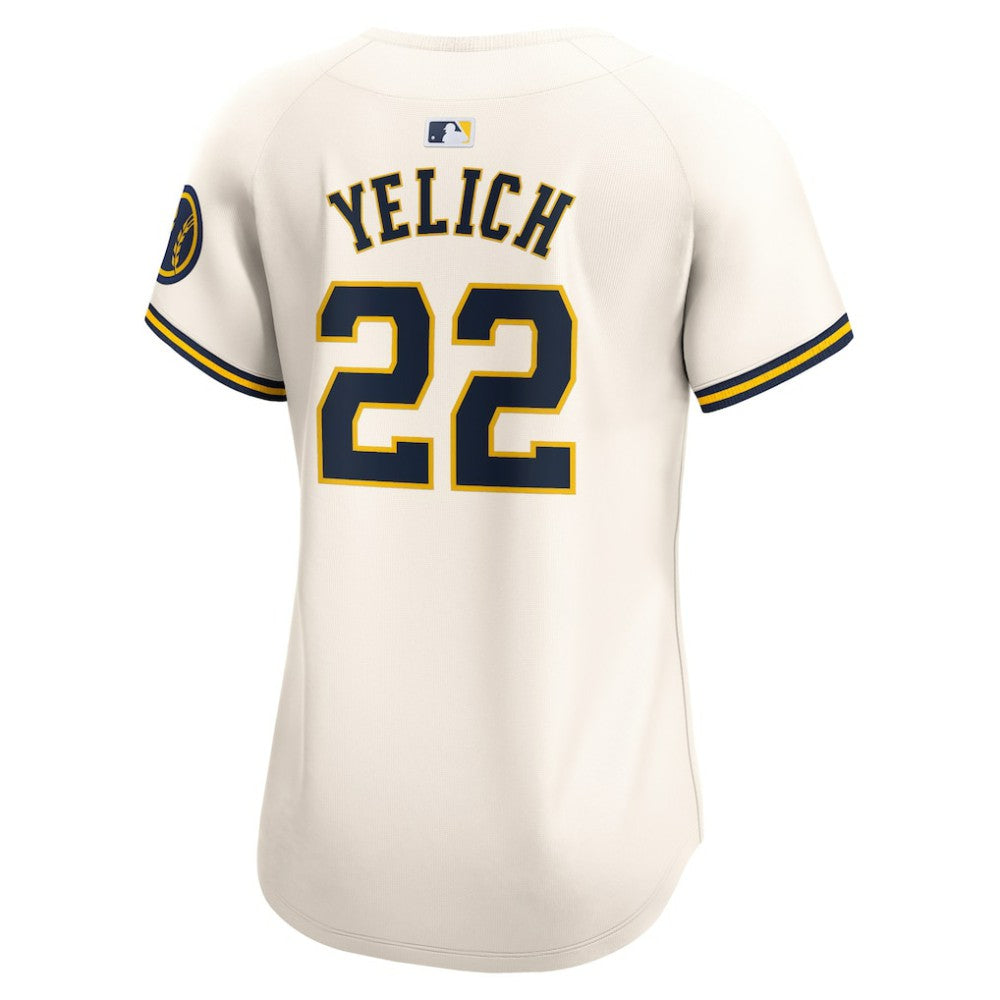 Christian Yelich Milwaukee Brewers Women's Home Limited Player Jersey Cream | Nike