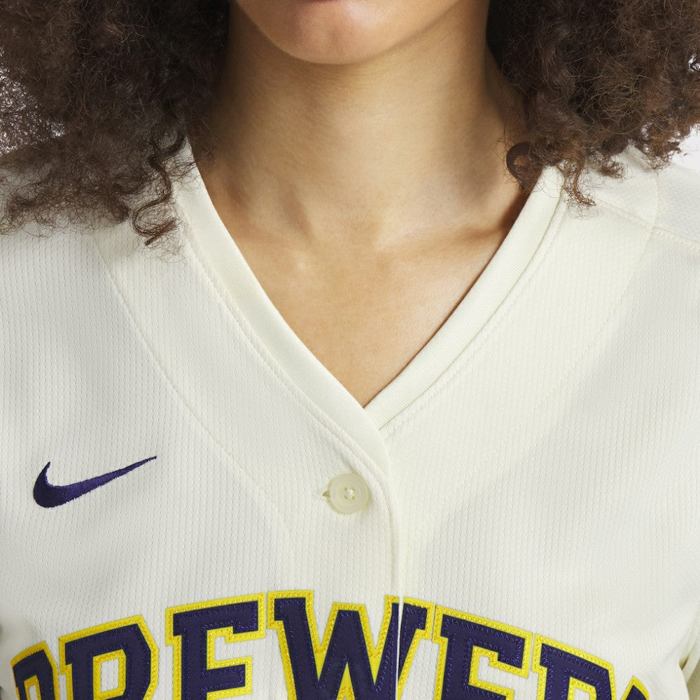 Christian Yelich Milwaukee Brewers Women's Home Limited Player Jersey Cream | Nike