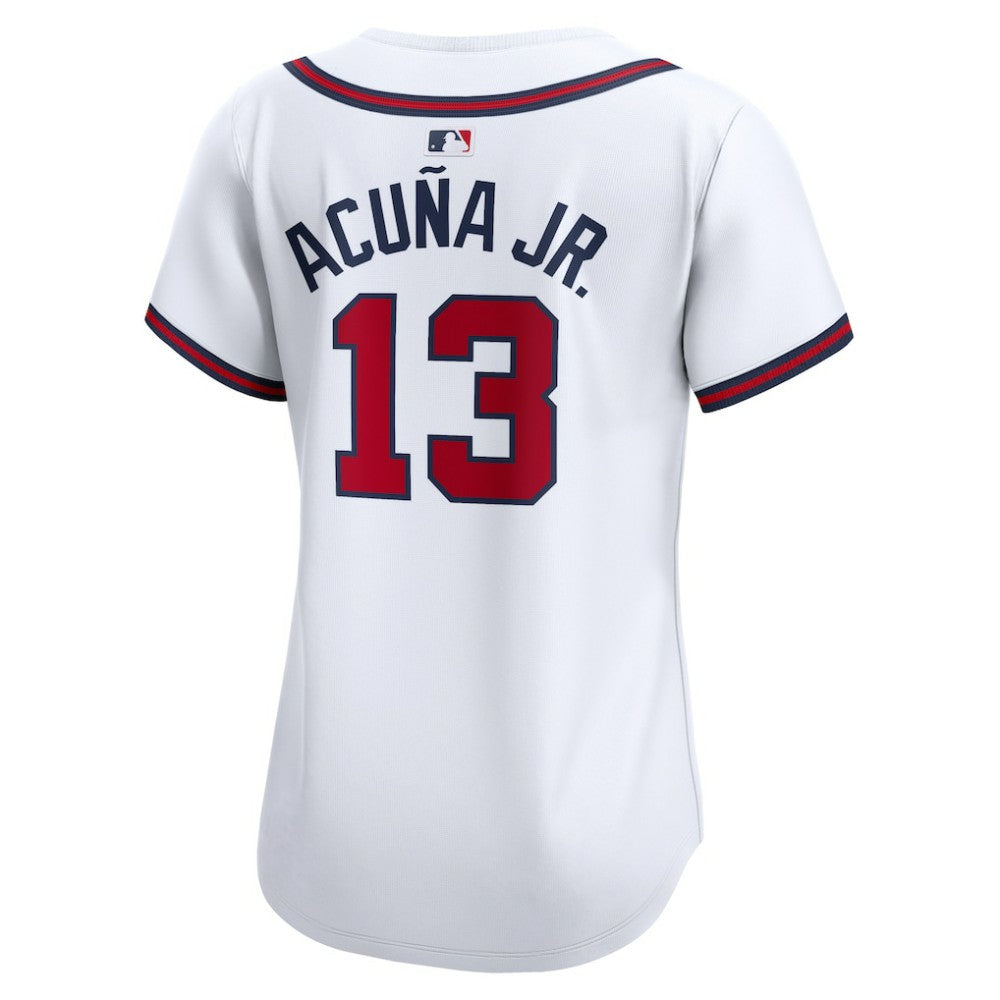 Ronald Acuna Atlanta Braves Women's Home Limited Player Jersey White | Nike