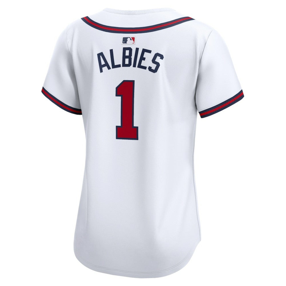 Ozzie Albies Atlanta Braves Women's Home Limited Player Jersey White | Nike