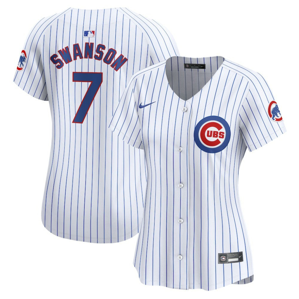 Dansby Swanson Chicago Cubs Women's Home Limited Player Jersey White | Nike