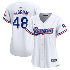 Jacob deGrom Texas Rangers Women's Home Limited Player Jersey White | Nike