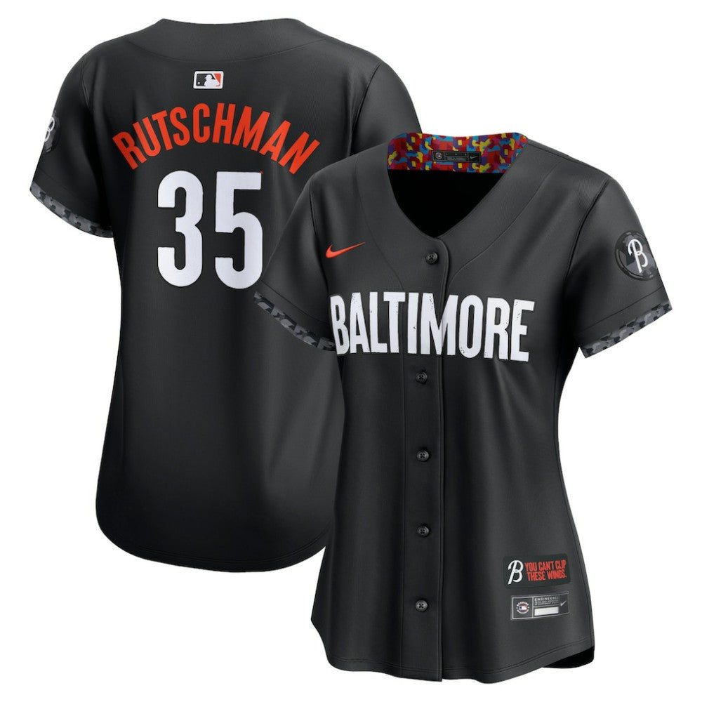 Adley Rutschman Baltimore Orioles Women's City Connect Limited Player Jersey Black | Nike