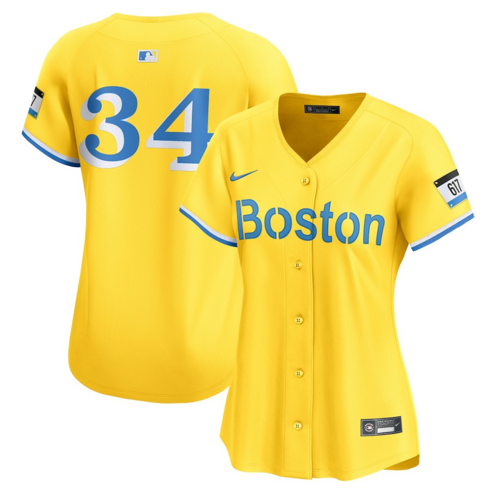 David Ortiz Boston Red Sox Women's City Connect Retired Player Jersey Gold | Nike