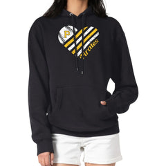 Pittsburgh Pirates G-III 4Her by Carl Banks Women's Heart Fleece Pullover Hoodie Black