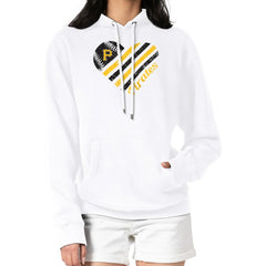 Pittsburgh Pirates G-III 4Her by Carl Banks Women's Heart Fleece Pullover Hoodie White