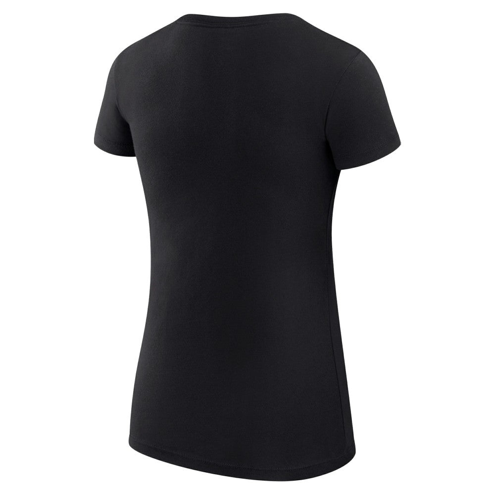 Cincinnati Reds G-III 4Her by Carl Banks Women's Super-Slim Fit Lightweight Heart Graphic T-Shirt Black