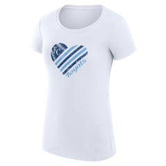Kansas City Royals G-III 4Her by Carl Banks Women's Super-Slim Fit Lightweight Heart Graphic T-Shirt White