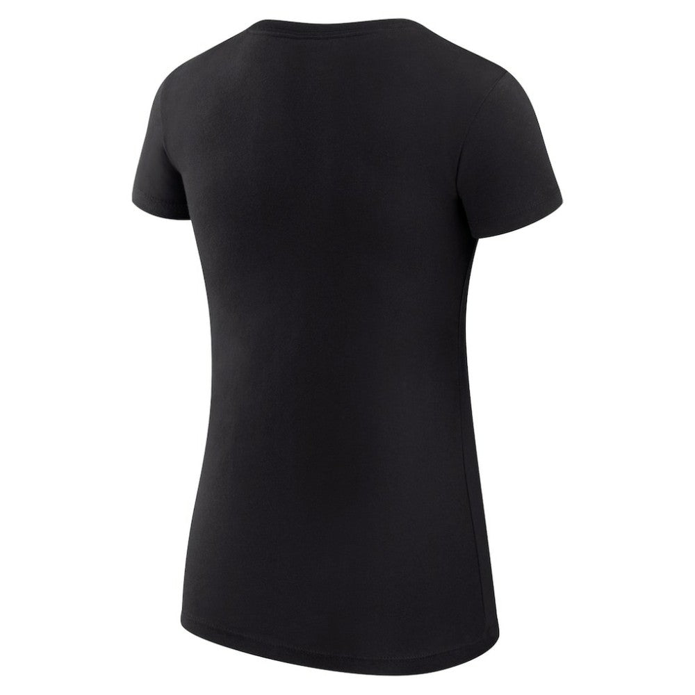 Miami Marlins G-III 4Her by Carl Banks Women's Super-Slim Fit Lightweight Heart Graphic T-Shirt Black