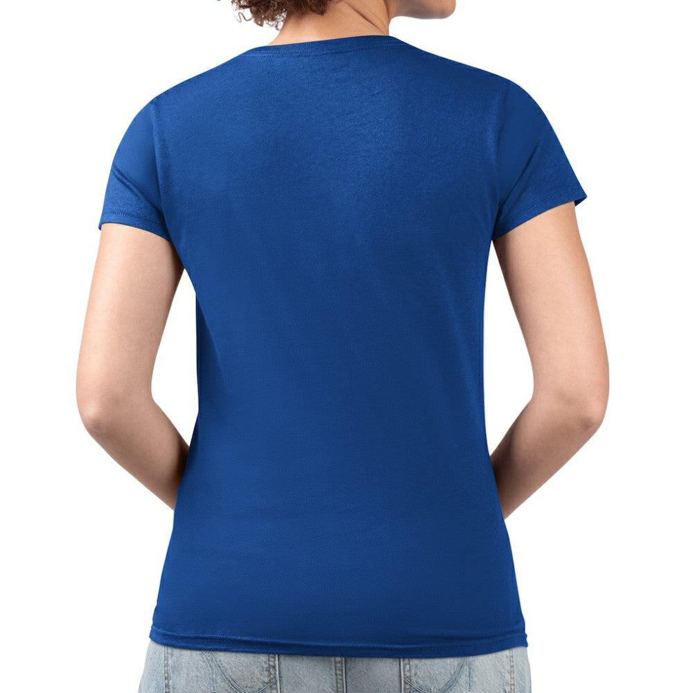 Philadelphia Phillies G-III 4Her by Carl Banks Women's Super-Slim Fit Lightweight Heart V-Neck T-Shirt Royal