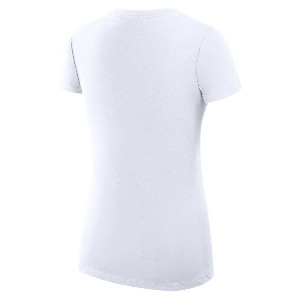 San Diego Padres G-III 4Her by Carl Banks Women's Super-Slim Fit Lightweight Heart V-Neck T-Shirt White