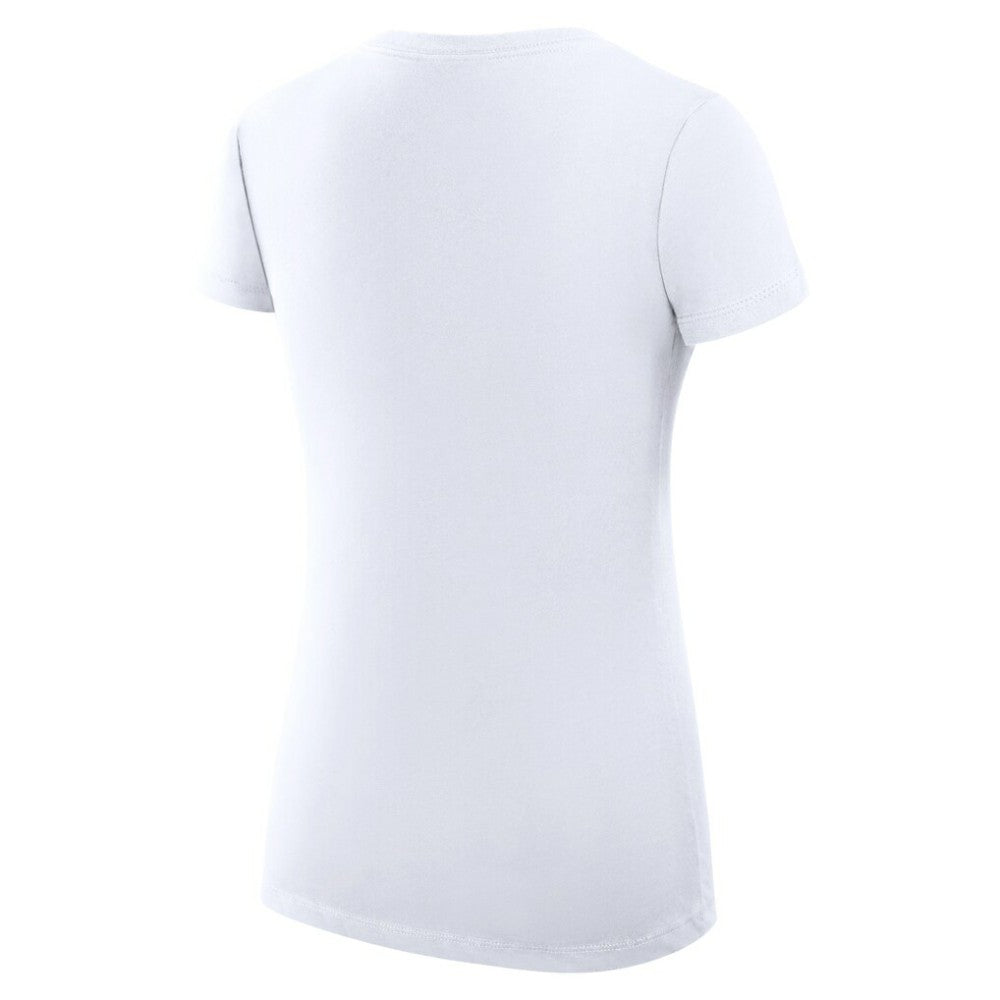 San Francisco Giants G-III 4Her by Carl Banks Women's Super-Slim Fit Lightweight Heart V-Neck T-Shirt White