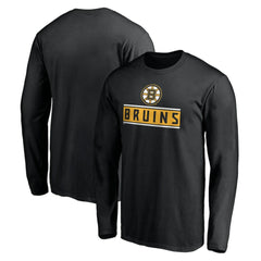 Boston Bruins Team Arch Knockout Long Sleeve T-Shirt Black
