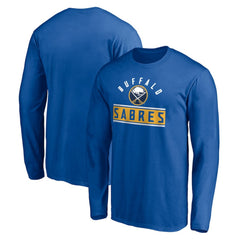 Buffalo Sabres Team Arch Knockout Long Sleeve T-Shirt Royal