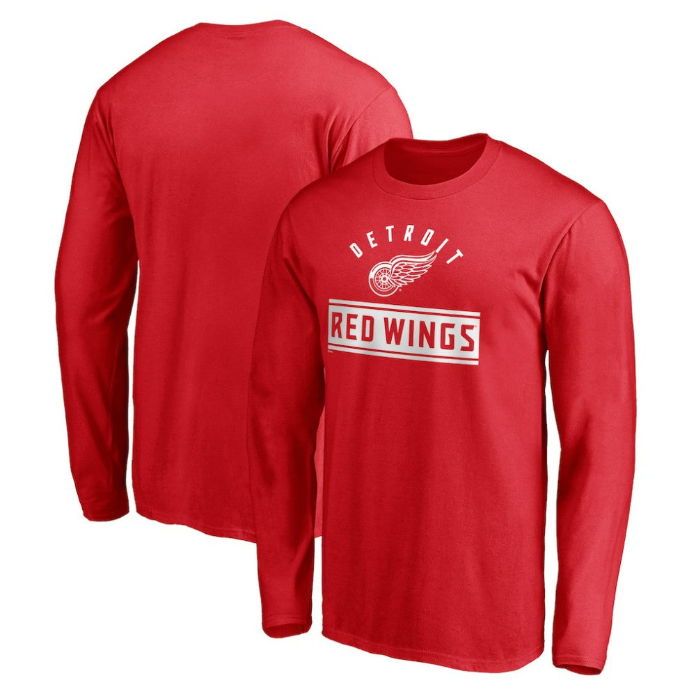 Detroit Red Wings Team Arch Knockout Long Sleeve T-Shirt Red
