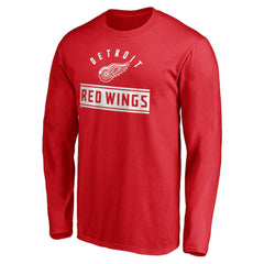 Detroit Red Wings Team Arch Knockout Long Sleeve T-Shirt Red