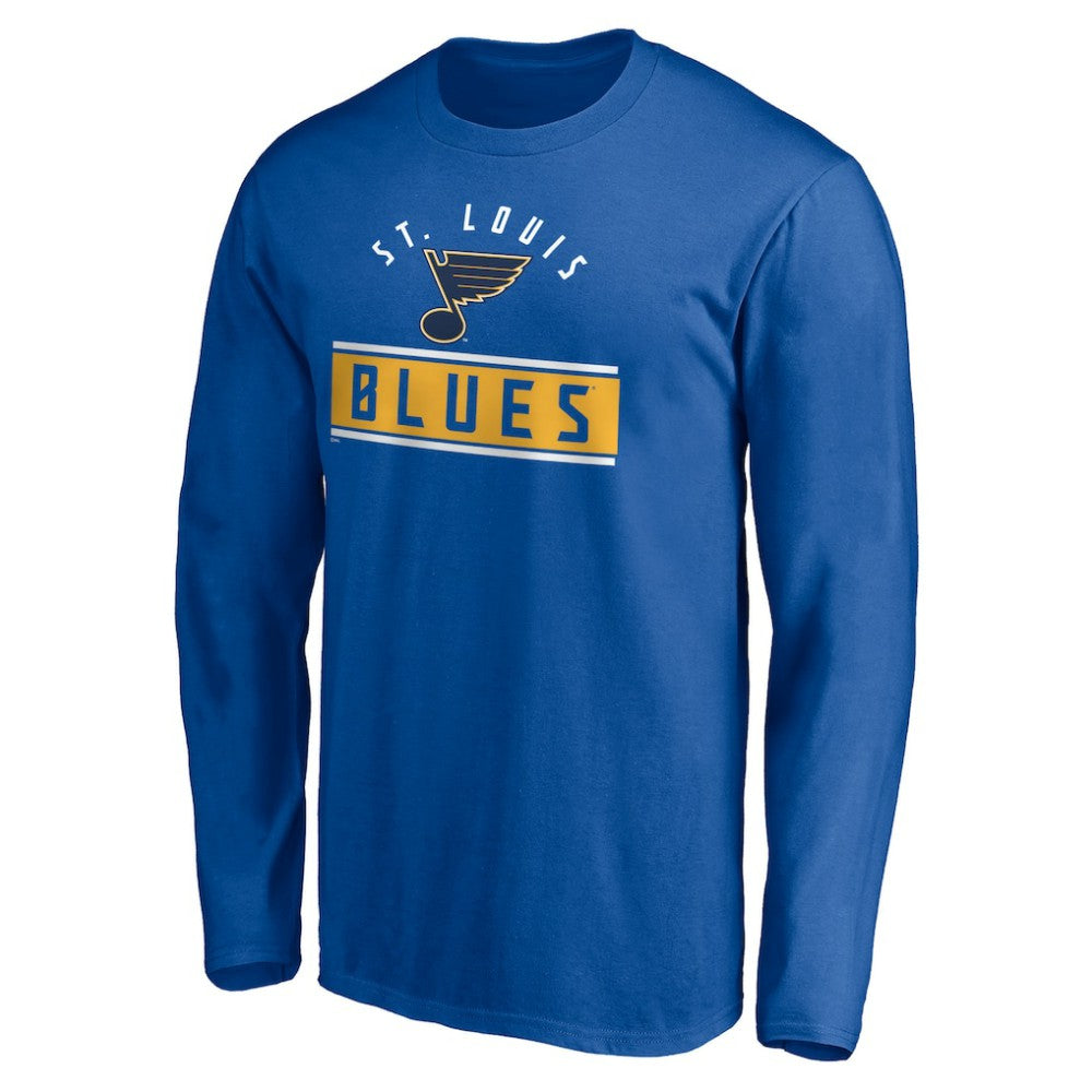 St. Louis Blues Team Arch Knockout Long Sleeve T-Shirt Blue