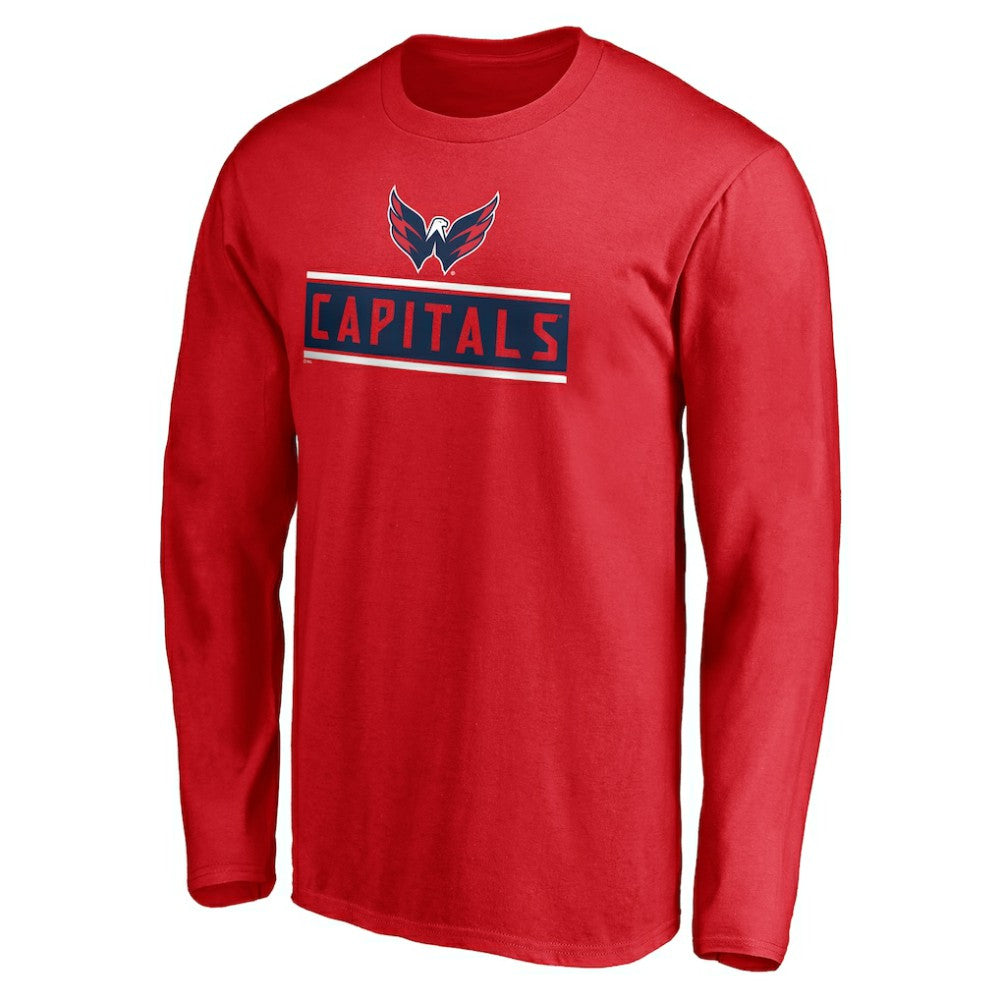 Washington Capitals Team Arch Knockout Long Sleeve T-Shirt Red