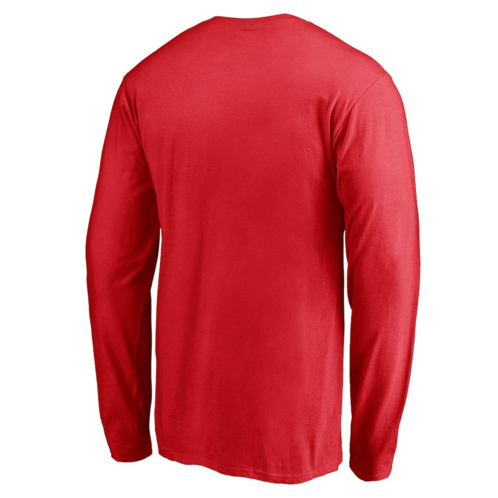 Washington Capitals Team Arch Knockout Long Sleeve T-Shirt Red