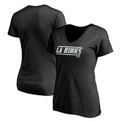 Los Angeles Kings Women's Mascot In Bounds V-Neck T-Shirt Black