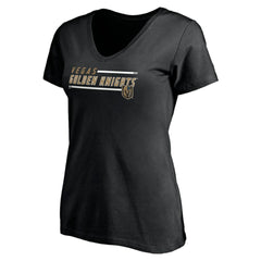 Vegas Golden Knights Women's Mascot In Bounds V-Neck T-Shirt Black