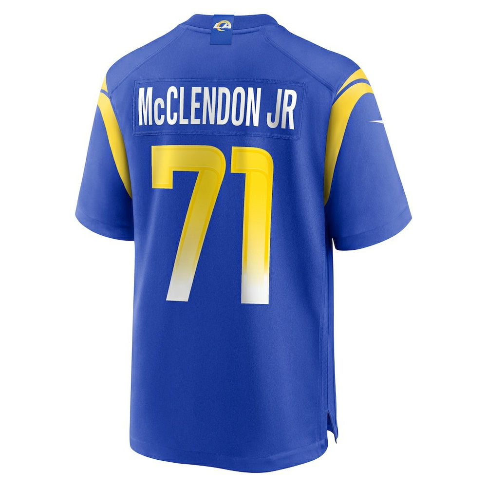 Warren McClendon Jr. Los Angeles Rams Team Game Jersey - Royal