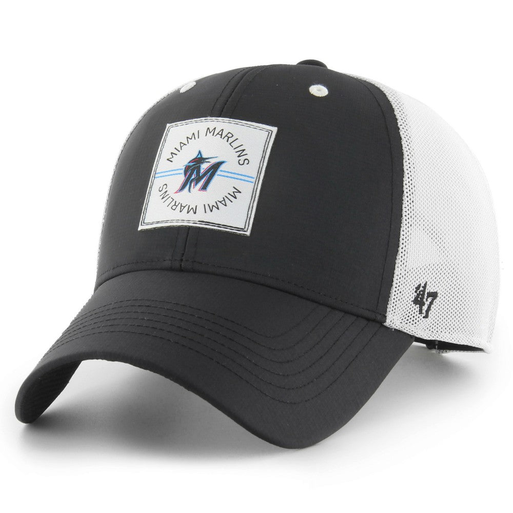 Miami Marlins Disburse MVP Trucker Adjustable Hat Black | 47 brand