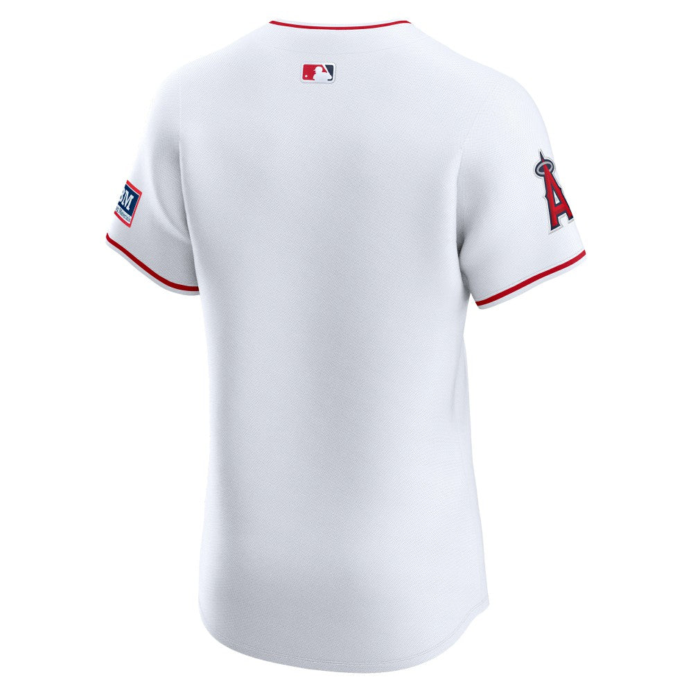 Los Angeles Angels Home Elite Patch Jersey White | Nike