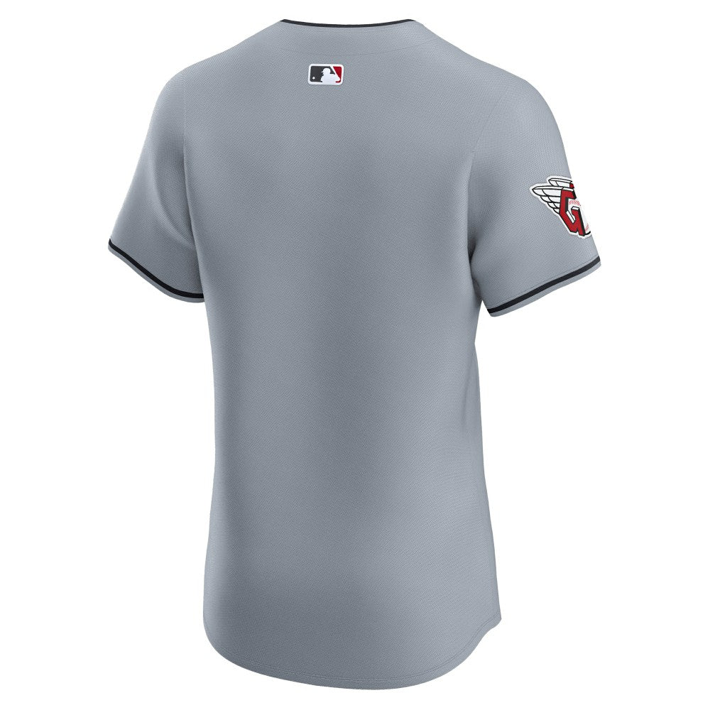 Cleveland Guardians Alternate Vapor Premier Elite Patch Jersey Gray | Nike