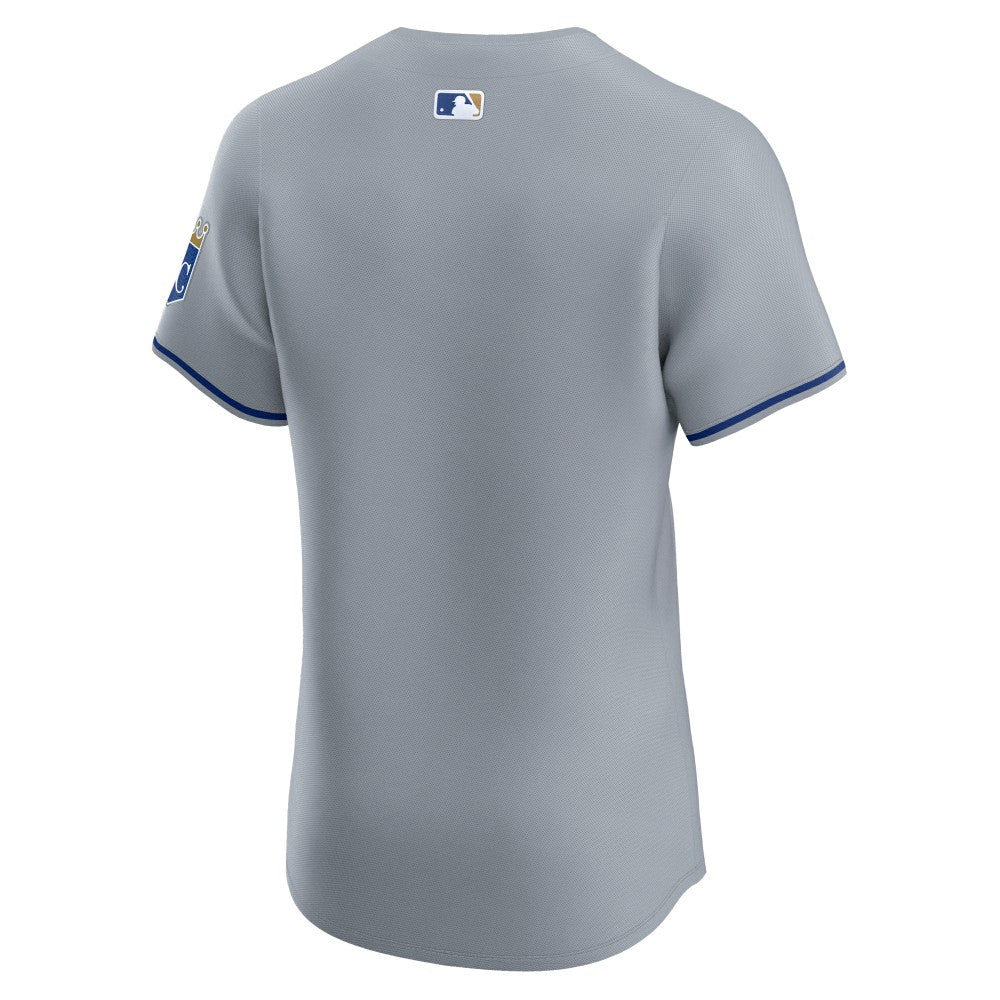 Kansas City Royals Road Vapor Premier Elite Patch Jersey Gray | Nike