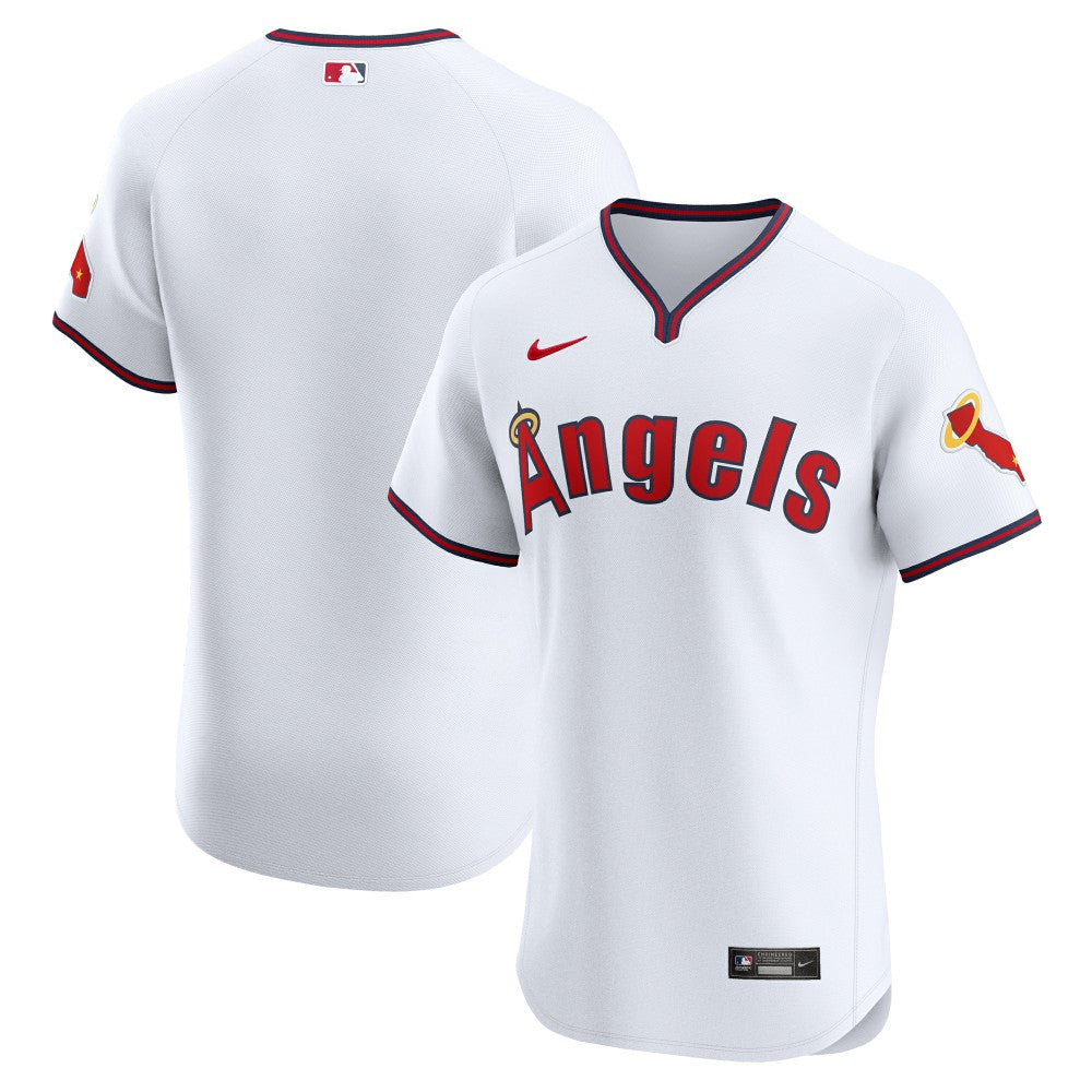 Los Angeles Angels Alternate Vapor Premier Elite Patch Jersey White | Nike