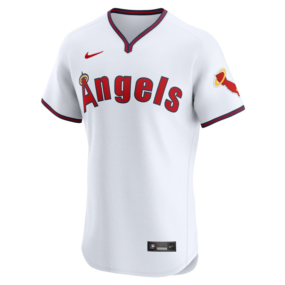 Los Angeles Angels Alternate Vapor Premier Elite Patch Jersey White | Nike