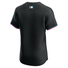 Miami Marlins Alternate Vapor Premier Elite Patch Jersey Black | Nike