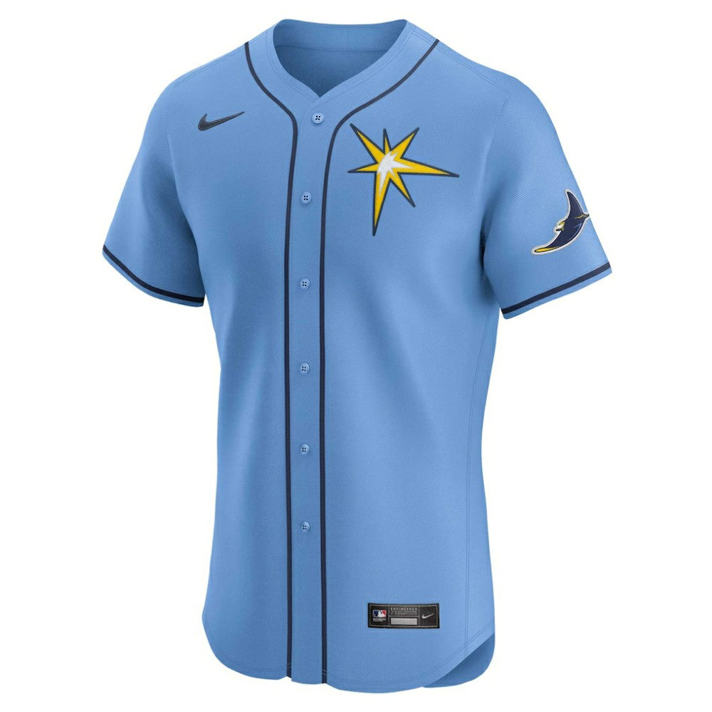 Tampa Bay Rays Alternate Vapor Premier Elite Patch Jersey Light Blue | Nike