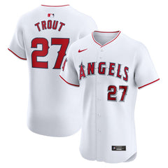 Mike Trout Los Angeles Angels Home Elite Player Jersey White | Nike