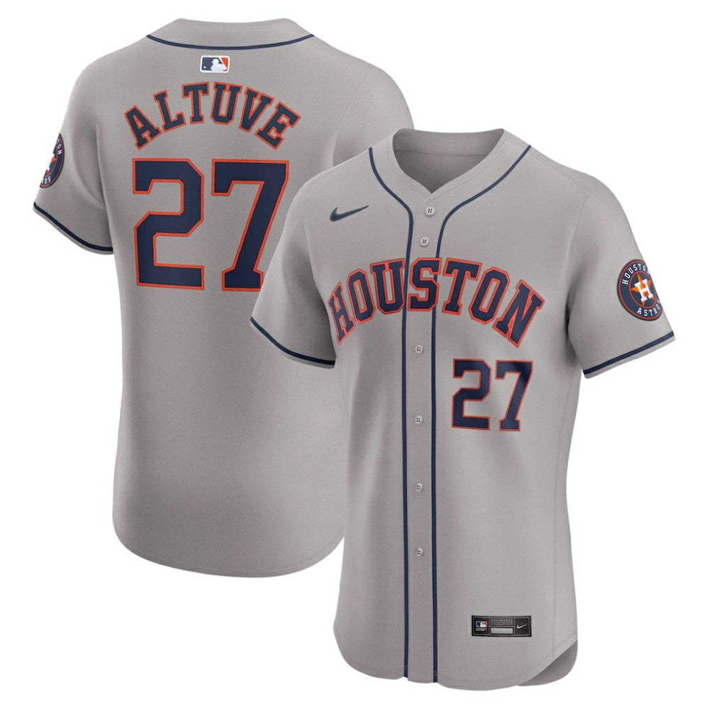 Jose Altuve Houston Astros Road Elite Player Jersey Gray | Nike