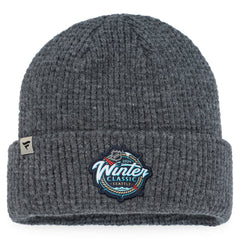 Vegas Golden Knights Fanatics 2024 NHL Winter Classic Fisherman Cuffed Knit Hat Charcoal