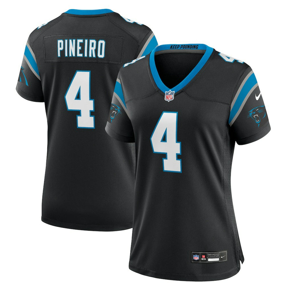 Eddy Pineiro Carolina Panthers Women's Team Game Jersey - Black